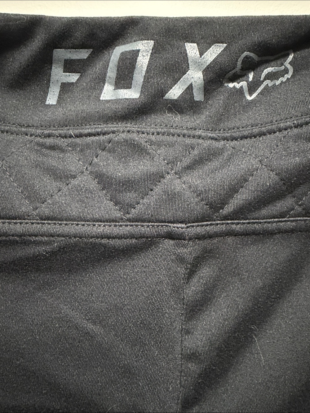 Fox Racing Black Active Leggings with quilted knees and zippered ankles